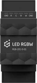 GRENTON LED RGBW, moduł sterownika oświetlenia LED, DIN, TF-Bus | RGB-201-D-01