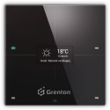 GRENTON SMART PANEL 4B dotykowy szklany czarny, wyświetlacz OLED, Inteligentne Sterowanie Domem, TF-Bus, black | SPS-204-T-01