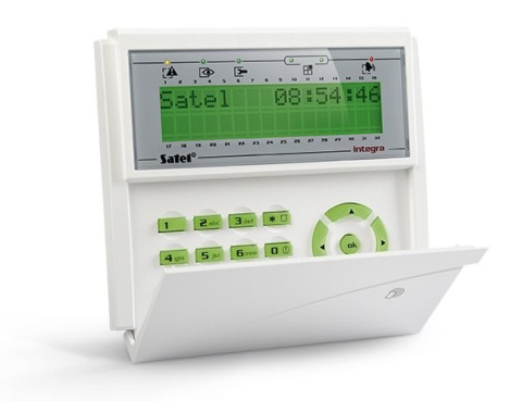 Satel INT-KLCDR-GR Manipulator LCD (zielone podświetlenie)