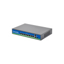 ViDiLine Switch 8 portów PoE + 2 porty Uplink 1000Mb/s Gigabit+ SFP