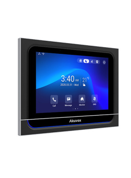 AKUVOX X933W-B Monitor wideodomofonowy IP 7" Android z WiFi Czarny