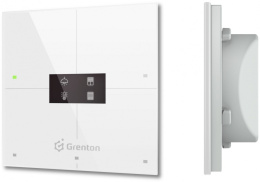GRENTON SMART PANEL 4B WiFi, OLED, biały | WSP-204-W-02