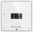 GRENTON SMART PANEL WiFi, dotykowy szklany biały, wyświetlacz OLED, Inteligentne Sterowanie Domem, biały | WSP-204-W-02