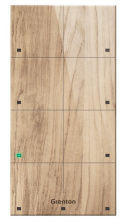 GRENTON Panel dotykowy jasne drewno 8-przyciskowy, natynkowy, TOUCH PANEL + 8B, TF-Bus, CUSTOM WOOD LIGHT | TPA-608-T-02
