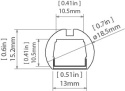 KLUŚ Profil led OLEK 1m 2m 3m lakier ral9010 | B8505L9010OD (A08505L10OD)