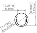 KLUŚ Profil led PIKO-O 1m 2m lakier ral9010 | C1167L9010OD (A01167L10OD)