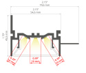 KLUŚ Profil led FOLED-50-BOK surowy 2m | SA57945NA_2 (A0A57945N_2)