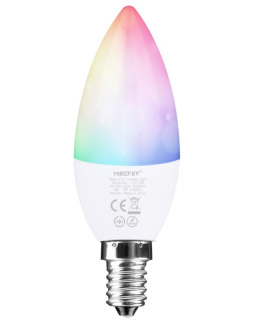 MiBoxer / Mi-Light FUT108 - E14 4W RGB+CCT świeczka | FUT108