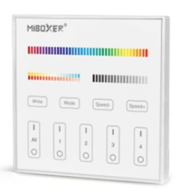 MiBoxer / Mi-Light T4 - Panel naścienny RGB+CCT (230V) | T4