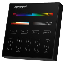 MiBoxer / Mi-Light B4-B - Pilot naścienny RGB+CCT (czarny) | B4-B