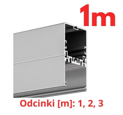 KLUŚ Profil led 4050-W 1m 2m 3m anoda e6-k1 | 18051ANODA (A18051A)