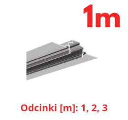 KLUŚ Profil led FASKO 1m 2m 3m surowy | C4323NA (A04323N)