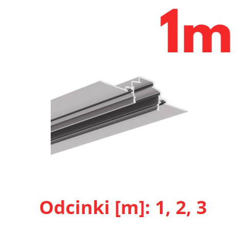 KLUŚ Profil led FASKO 1m 2m 3m surowy | C4323NA (A04323N)