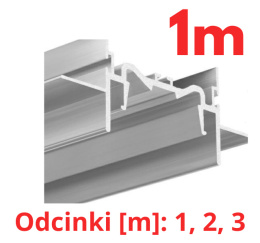 KLUŚ Profil led FOLED-50 1m 2m 3m raw-aluminium Extrusion | C3632NA (A03632N)