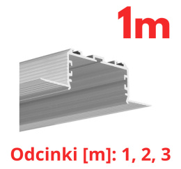 KLUŚ Profil led KOZEL-50 1m 2m 3m surowy | C0757NA (A00757N)