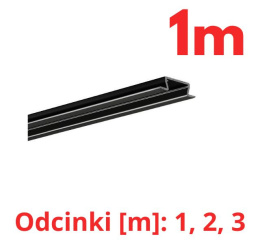 KLUŚ Profil led MICRO-NK 1m 2m 3m czarny anoda e6-k7 | C1587K7 (A01587A07)