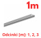 KLUŚ Profil led MICRO-PLUS 1m 2m 3m anoda e6-k1 | C2966ANODA (A02966A)