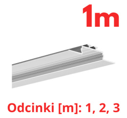 KLUŚ Profil led OPAC-30 1m 2m 3m anoda e6-k1 | B6164ANODA (A06164A)
