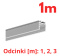 KLUŚ Profil led OPK-4 1m 2m 3m anoda e6-k1 | C0370ANODA (A00370A)