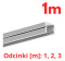 KLUŚ Profil led PDS-4-PLUS 1m 2m 3m anoda e6-k1 | C1263ANODA (A01263A)