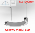 KLUŚ Gotowa Lampa LED Serpent R 1/2 R500 Zwieszany FP02756-A01M30055D3B