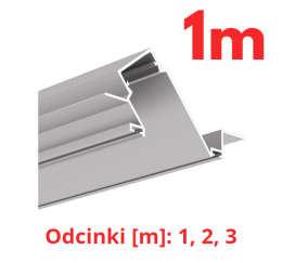 KLUŚ Profil led DIPOKET 1m 2m 3m surowy | H1177NA (A01177N)
