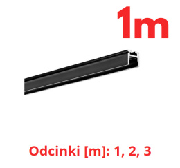 KLUŚ Profil led PIKO-ZM 1m 2m 3m czarny anoda e6-k7 | C1168K7 (A01168A07)