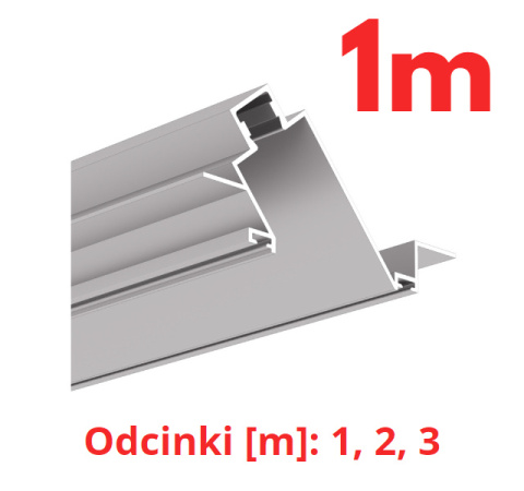 KLUŚ Profil led POKET 1m 2m 3m surowy | H1179NA (A01179N)