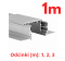 KLUŚ Profil led RAM-3035-KOZE 1m 2m 3m surowy | 18056NA (A18056N)