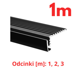 KLUŚ Profil led STEKO 1m 2m 3m czarny anoda e6-k7 | 18018K7 (A18018A07)