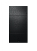 GRENTON Panel dotykowy czarna skóra 8-przyciskowy, natynkowy, TOUCH PANEL + 8B CUSTOM BLACK LEATHER, TF-Bus | TPA-808-T-03