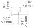 KLUŚ led Osłona BENCO-7 mleczna 1m 2m 3m 10m | B17069F (B17069M, 17069)