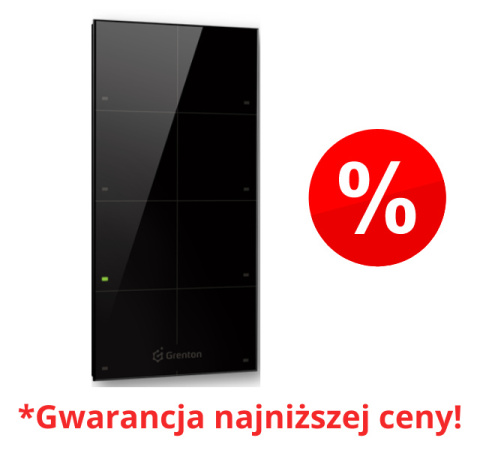 GRENTON Panel dotykowy szklany czarny 8-przyciskowy, natynkowy, TOUCH PANEL + 8B, TF-Bus, black | TPA-208-T-01 GRENTON Panel dotykowy szklany czarny 8-przyciskowy, natynkowy, TOUCH PANEL + 8B, TF-Bus, black | TPA-208-T-01