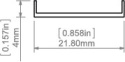 KLUŚ Maskownica MP-22 czarna 1m | C28261L07_1 (17167l9005_1)