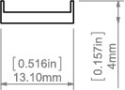 KLUŚ led Osłona HS-12 mleczna 1m 2m 3m | 00157 (B17201M)