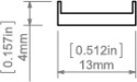 KLUŚ led Osłona HS-11 mleczna 3m | B17208F_3 (1369_3, B17208M_3)