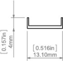 KLUŚ led Osłona KA-12 mleczna 3m | 17078_3 (B17078M_3)