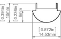 KLUŚ led Osłona S przezroczysta 2m | 00220_2 (B17202T_2)