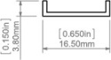 KLUŚ led Osłona LIGER-16 mleczna satyna 1m 2m 3m | B17039S (SILER, 17039, B17039M)