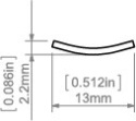 KLUŚ led Osłona T mleczna 1m 2m | 17015 (B17015M)