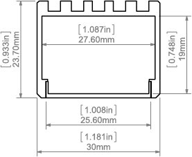 KLUŚ Profil led 3035-O 1m 2m 3m anoda e6-k1 | B8441ANODA (A08441A) KLUŚ Profil led 3035-O 1m 2m 3m anoda e6-k1 | B8441ANODA (A08441A)