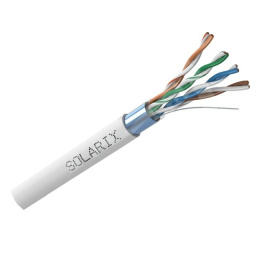 Solarix Kabel skrętka F/UTP 4x2x0,5 drut kat.5e AWG24 PVC 305m