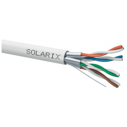 Solarix Kabel skrętka U/FTP 4x2x0,565 drut kat.6A AWG23 LSOH 500m