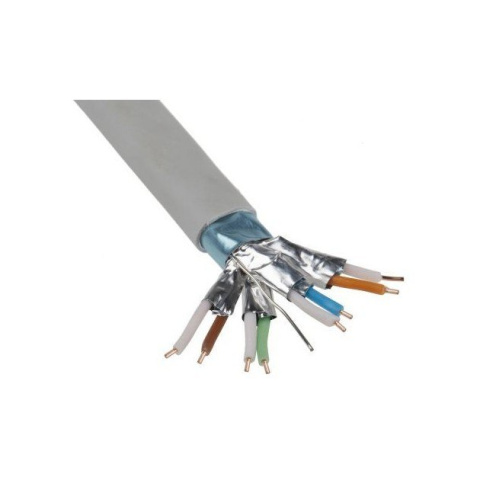 Solarix Kabel skrętka F/FTP 4x2x0,565 drut kat.6A AWG23 LSOH 500m