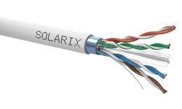 Solarix Kabel skrętka F/UTP 4x2x0,565 drut kat.6 AWG23 PVC 500m