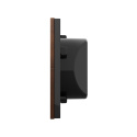 GRENTON Smart Panel 4B Custom Leather Dark ciemna skóra, wyświetlacz OLED, Inteligentne Sterowanie Domem, TF-Bus | SPS-804-T-01