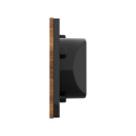 GRENTON Smart Panel 4B Custom Wood Dark ciemne drewno, wyświetlacz OLED, Inteligentne Sterowanie Domem, TF-Bus | SPS-604-T-01
