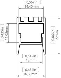 KLUŚ Profil PDS-ZMG anoda e6-k7 2m | C1418K7_2