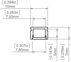 KLUŚ Profil led PIKO 3m anoda e6-k1 | B8288ANODA_3 (A08288A_3) KLUŚ Profil led PIKO 3m anoda e6-k1 | B8288ANODA_3 (A08288A_3)