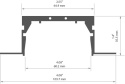 KLUŚ Profil led RAM-KOZE-50 1m 2m 3m | 18055NA (A18055N)